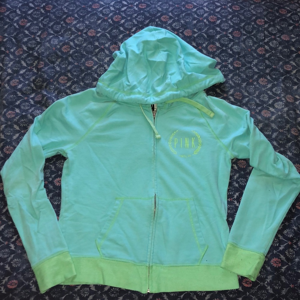 Pink zip up hoodie